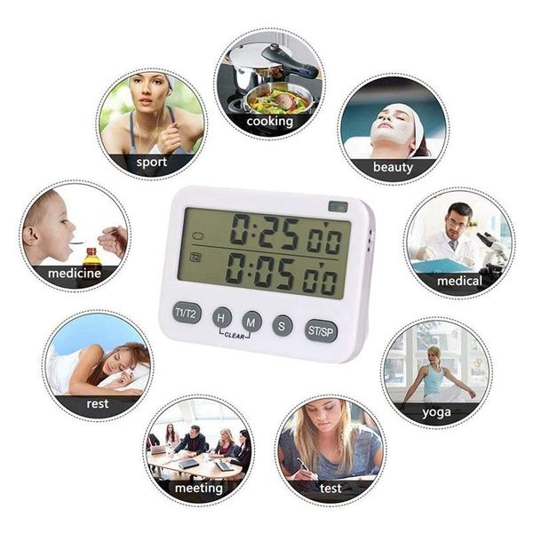 digital dual kitchen, cycle, interval, cooking ,count up/down timer, large display, adjustable other kitchen dining bar
digital dual kitchen, cycle, interval, cooking ,count up/down timer, large display, adjustable other kitchen dining bar