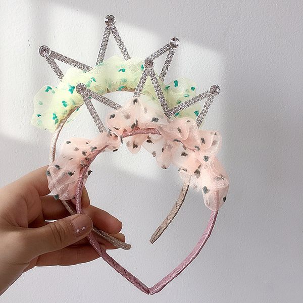 korean children's hairbands cute sweet color dots gauze rhinestones crown birthday headband for girl fashion hair accessories, Slivery;white
korean children's hairbands cute sweet color dots gauze rhinestones crown birthday headband for girl fashion hair accessories, Slivery;white