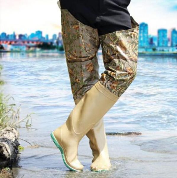 men fishing boots thigh high rain boots waterproof wading shoes rubber wellies galoshes over the knee wader working boots blue beige, Black
men fishing boots thigh high rain boots waterproof wading shoes rubber wellies galoshes over the knee wader working boots blue beige, Black