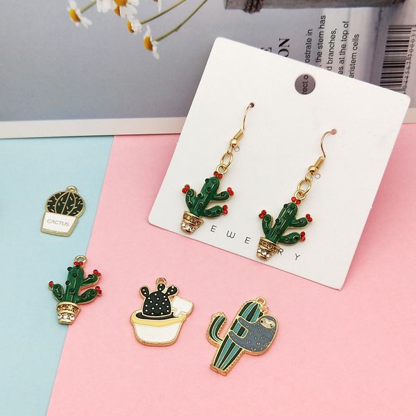 10 pcs/lot potted cactus enamel charms dangle oil drop metal plants charms pendants fit making earrings bracelets jewelry diy accessories, Bronze;silver
10 pcs/lot potted cactus enamel charms dangle oil drop metal plants charms pendants fit making earrings bracelets jewelry diy accessories, Bronze;silver
