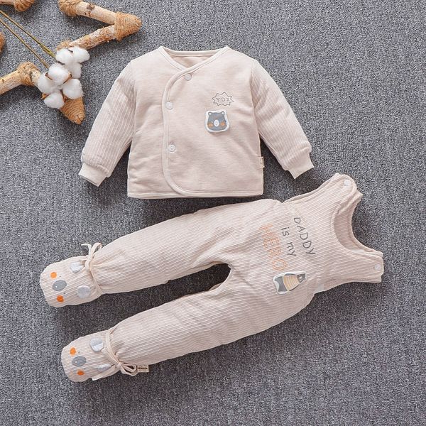 support fall and winter clothes babies' cotton-padded clothes two-piece set thin 0-3 months new baby cotton-padded jacket set, Blue;black
support fall and winter clothes babies' cotton-padded clothes two-piece set thin 0-3 months new baby cotton-padded jacket set, Blue;black