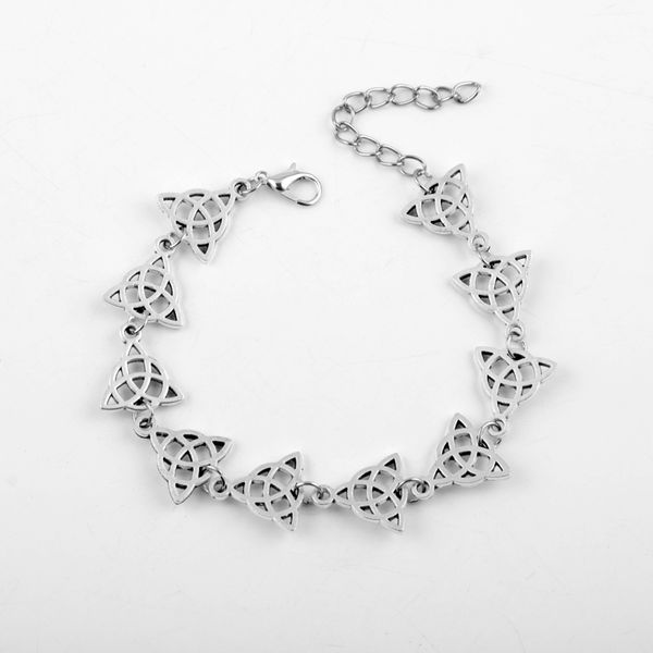 antique silver triangle irish celtics knot triquetra charm bracelets magic wicca viking bangles pagan knots jewelry, Golden;silver
antique silver triangle irish celtics knot triquetra charm bracelets magic wicca viking bangles pagan knots jewelry, Golden;silver