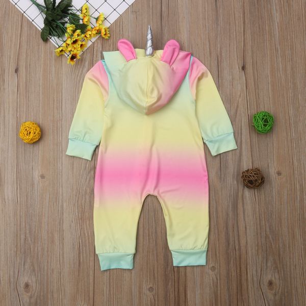 2018 unicorn horn infant baby boy girl hooded romper jumpsuit kids clothes outfit, Blue
2018 unicorn horn infant baby boy girl hooded romper jumpsuit kids clothes outfit, Blue