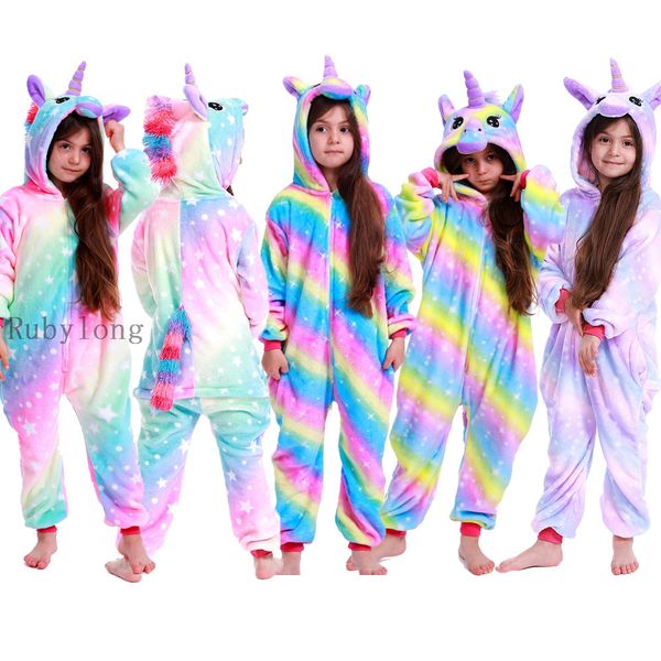 kigurumi unicorn pajamas onesies kids winter onesies girls boys sleepwear animal pajamas sets children hooded cartoon onesies y200704, Blue;red
kigurumi unicorn pajamas onesies kids winter onesies girls boys sleepwear animal pajamas sets children hooded cartoon onesies y200704, Blue;red