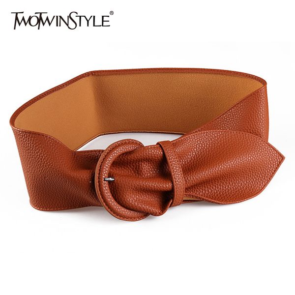 twotwinstyle high waist slim belt women solid wide korean style belts vintage dresses accessories female 2019 summer fashion new, Black;brown
twotwinstyle high waist slim belt women solid wide korean style belts vintage dresses accessories female 2019 summer fashion new, Black;brown