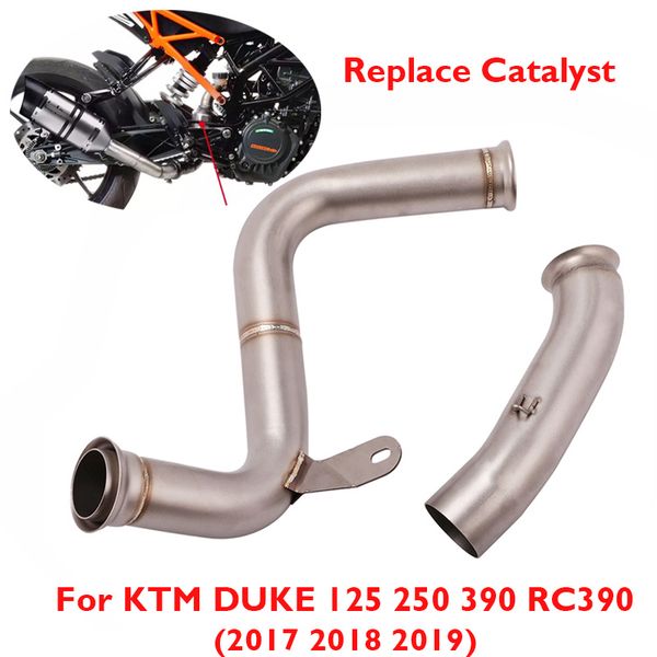 motorcycle exhaust tip connecting link pipe middle mid connection tube slip on system for duke 125 250 390 rc390 2017-2019
motorcycle exhaust tip connecting link pipe middle mid connection tube slip on system for duke 125 250 390 rc390 2017-2019