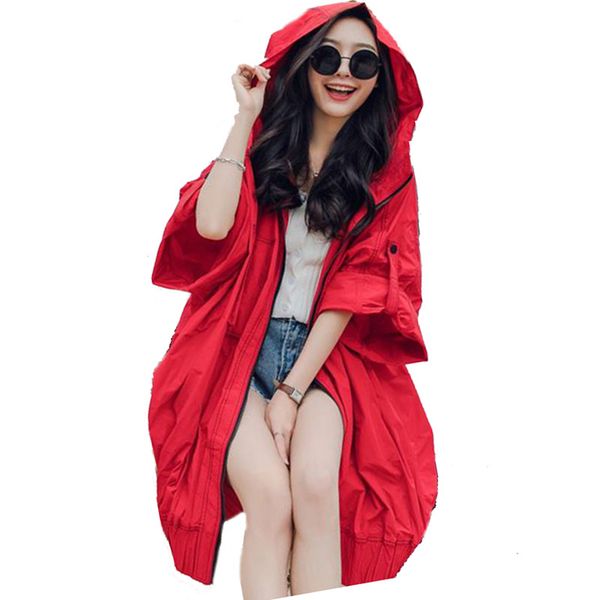 red sun protect coat hooded bf women's windbreaker oversize coat new harajuku loose long bomber jacket women streetwear, Black;brown
red sun protect coat hooded bf women's windbreaker oversize coat new harajuku loose long bomber jacket women streetwear, Black;brown