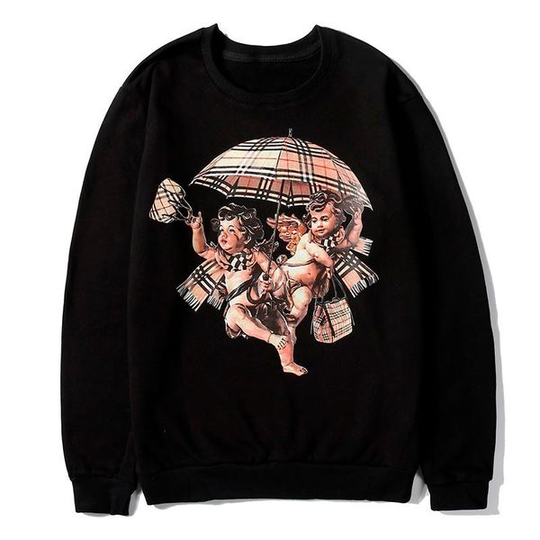 Мужской Дизайнер Свитер Круглый Воротник Повседневная Ангел Амур Печати Мужская 
Мужской Дизайнер Свитер Круглый Воротник Повседневная Ангел Амур Печати Мужская