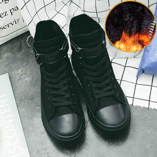 winter large size 35-44 high-canvas shoes women korean all black plus velvet warm wild cotton shoes casual sneakers zz-237
winter large size 35-44 high-canvas shoes women korean all black plus velvet warm wild cotton shoes casual sneakers zz-237