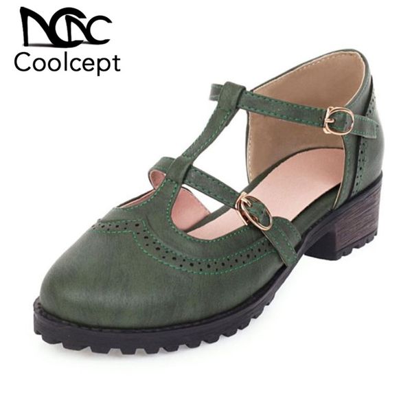 coolcept new arrival women sandals fashion t strap buckle thick heel shoes women summer office lady daily footwear size 34-43, Black
coolcept new arrival women sandals fashion t strap buckle thick heel shoes women summer office lady daily footwear size 34-43, Black