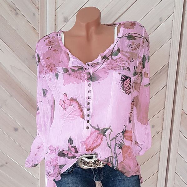 shirts for women leisure loose long sleeve print buttons shirt summer chiffon vintage casual shirts blusas, White
shirts for women leisure loose long sleeve print buttons shirt summer chiffon vintage casual shirts blusas, White