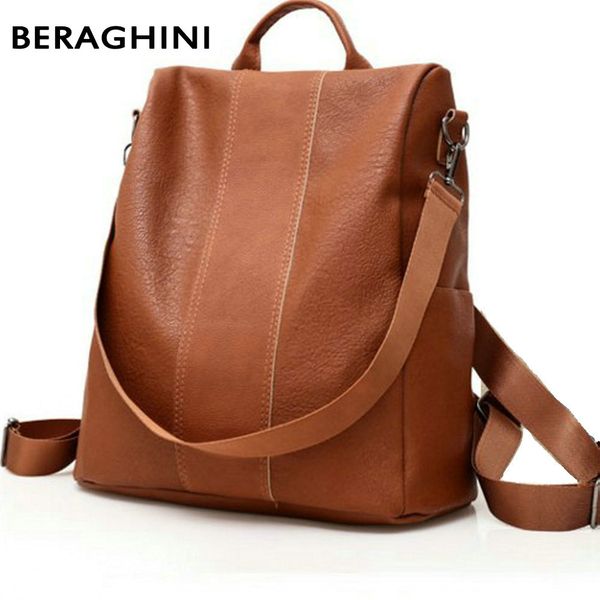 beraghini retro women leather backpack college preppy school bag for student lapgirls ladies daily back pack shop trip y191102
beraghini retro women leather backpack college preppy school bag for student lapgirls ladies daily back pack shop trip y191102