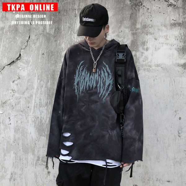 tkpa grandfather european and american style hem hole anti-cutting design tie-dyed hooded sweater lazy beggar hoodie men, Black
tkpa grandfather european and american style hem hole anti-cutting design tie-dyed hooded sweater lazy beggar hoodie men, Black