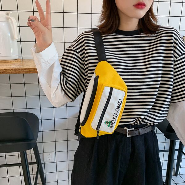 2020 new canvas messenger bag korean version simple personality chest bag fresh girl street shoulder waist
2020 new canvas messenger bag korean version simple personality chest bag fresh girl street shoulder waist