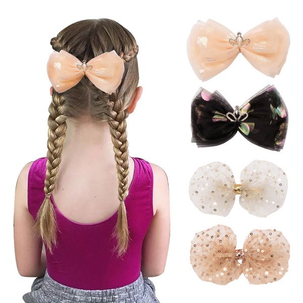 maxi super fairy children's crown bow hair clips sequined tulle princess hair clips shiny princess hair accessories, gift for daughter, Golden;silver
maxi super fairy children's crown bow hair clips sequined tulle princess hair clips shiny princess hair accessories, gift for daughter, Golden;silver