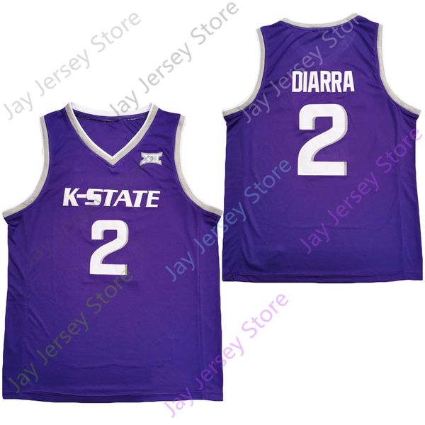 2020 новый ncaa штата канзас рискованные джерси 2 диарра колледж баскетбол джерси фиолетовый размер молодежи взрослых, Black;red
2020 новый ncaa штата канзас рискованные джерси 2 диарра колледж баскетбол джерси фиолетовый размер молодежи взрослых, Black;red