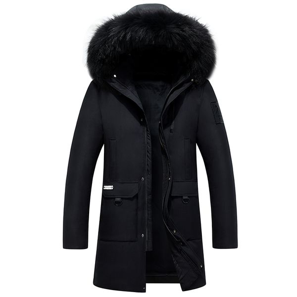 down coat men winter warm long down jacket men parka real fur 80% white duck plus size 4xl erkek mont kaban, Black
down coat men winter warm long down jacket men parka real fur 80% white duck plus size 4xl erkek mont kaban, Black