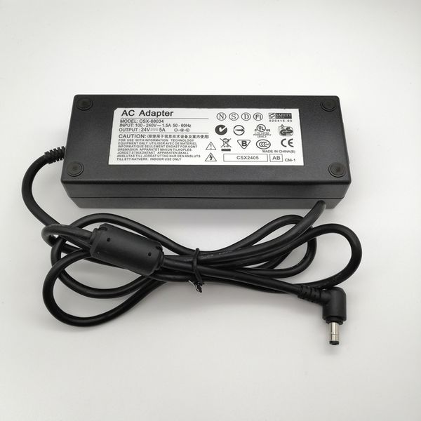 ac 100-24v to adapter dc 24v 5a 120w 5.5mm x 2.5mm / 5.5*2.5mm plug ac power adapter supply
ac 100-24v to adapter dc 24v 5a 120w 5.5mm x 2.5mm / 5.5*2.5mm plug ac power adapter supply