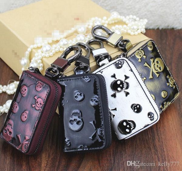 2018 new men women's key wallets car key bag genuine leather skulls fashion bag, Red;blue
2018 new men women's key wallets car key bag genuine leather skulls fashion bag, Red;blue