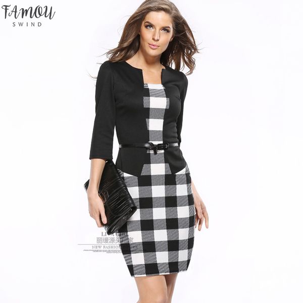 dress women ol fake two packs hip pencil belt fall models european plaid dresses colorss plus size vestidos hjy708, Black;gray
dress women ol fake two packs hip pencil belt fall models european plaid dresses colorss plus size vestidos hjy708, Black;gray