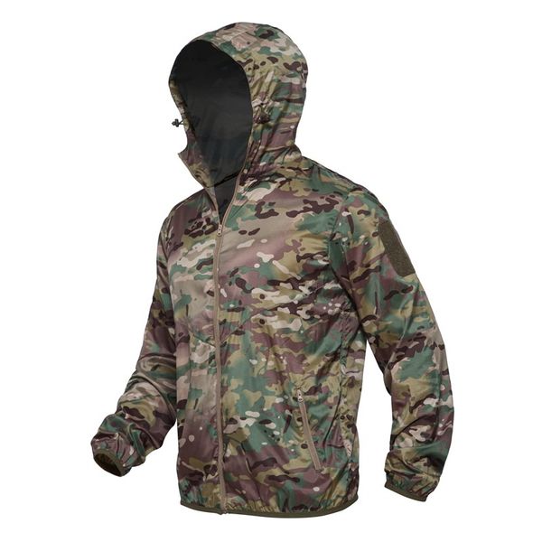 tactical hooded camouflage skin coat outdoor outfits tactical jacket coat zipper windbreaker thin breathable long sleeves, Black;brown
tactical hooded camouflage skin coat outdoor outfits tactical jacket coat zipper windbreaker thin breathable long sleeves, Black;brown