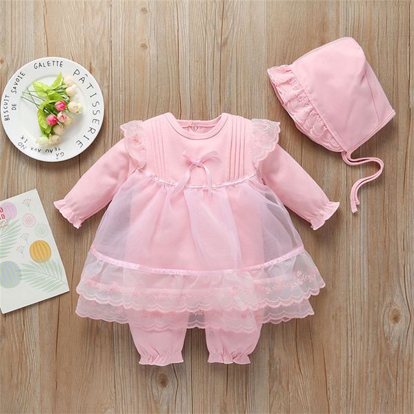 baby kids clothes long-sleeved pink baby full-moon party dress skirt jumpsuits+hat 2 pieces sets kids designer clothes girls jy523, White
baby kids clothes long-sleeved pink baby full-moon party dress skirt jumpsuits+hat 2 pieces sets kids designer clothes girls jy523, White
