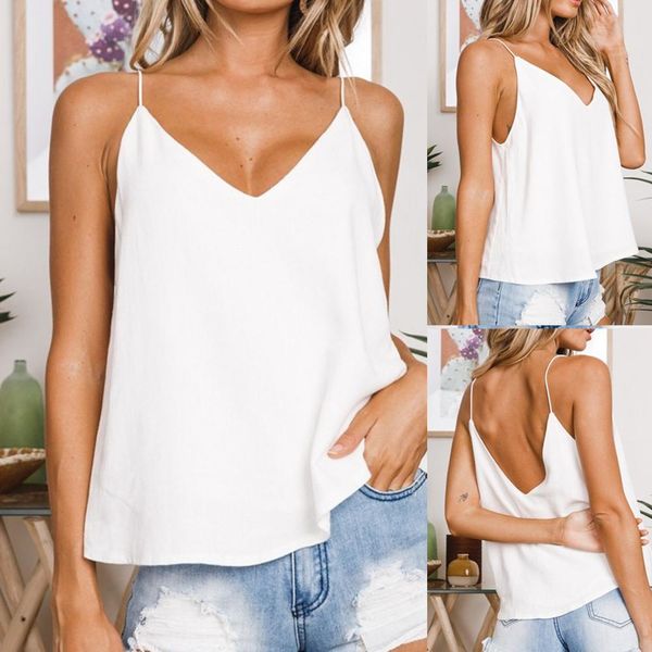 crop tank fashion women loose backless streetwear solid v neck sling camis straps mujer verano 2019 camiseta tirantes 2, White
crop tank fashion women loose backless streetwear solid v neck sling camis straps mujer verano 2019 camiseta tirantes 2, White