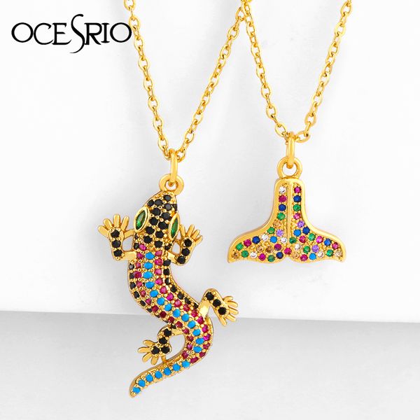 ocesrio gold filled whale tail necklaces for women lizard pendant necklaces crystal cubic zirconia stone rainbow jewelry nke-p93, Silver
ocesrio gold filled whale tail necklaces for women lizard pendant necklaces crystal cubic zirconia stone rainbow jewelry nke-p93, Silver