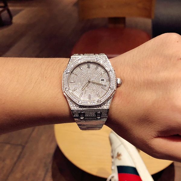mens watches diamond watch montre de luxe 3120 movement automatic watch orologio di lusso reloj de lujo 41mm men watch i1, Slivery;brown
mens watches diamond watch montre de luxe 3120 movement automatic watch orologio di lusso reloj de lujo 41mm men watch i1, Slivery;brown