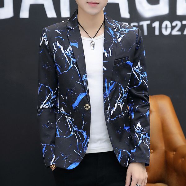 2020 men autumn camouflage printed suit teenager thin handsome slim fit cool small suit, White;black
2020 men autumn camouflage printed suit teenager thin handsome slim fit cool small suit, White;black