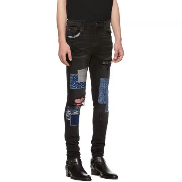 19fw andys european black patchwork stretch jeans high street retro fashion trousers couple women men jeans hfxhkz021, Blue
19fw andys european black patchwork stretch jeans high street retro fashion trousers couple women men jeans hfxhkz021, Blue