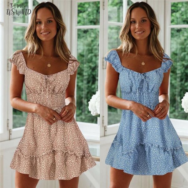 casual womens summer flowers mini dress ladies square collar fitted waist sundress holiday fit and flare ruffled women dress, Black;gray
casual womens summer flowers mini dress ladies square collar fitted waist sundress holiday fit and flare ruffled women dress, Black;gray