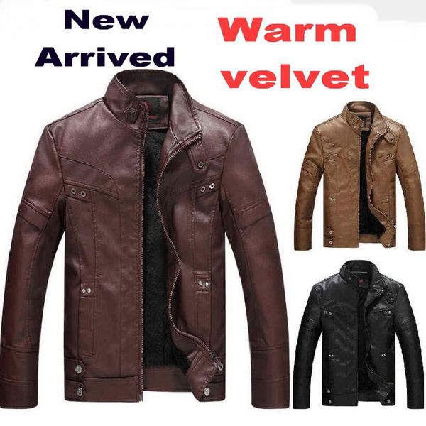 men's faux leather jackets men outwear warm pu leather jackets male casual bomber coat men motorcycle coat, Black
men's faux leather jackets men outwear warm pu leather jackets male casual bomber coat men motorcycle coat, Black
