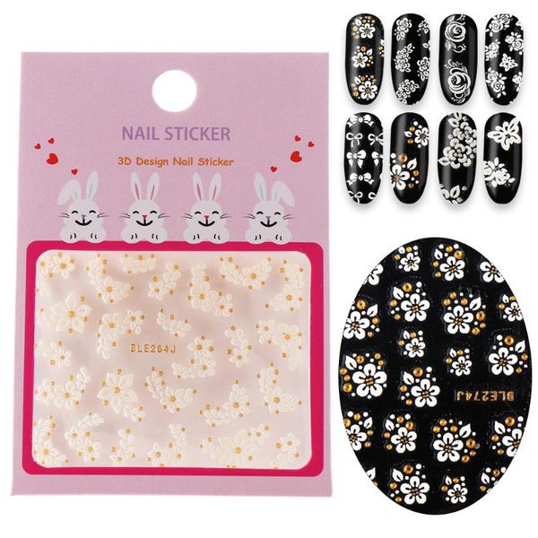 new fashion lace nails art sticker 3d flowers rhinestone water transfer sticker white silver manicure art nail foil, Black
new fashion lace nails art sticker 3d flowers rhinestone water transfer sticker white silver manicure art nail foil, Black