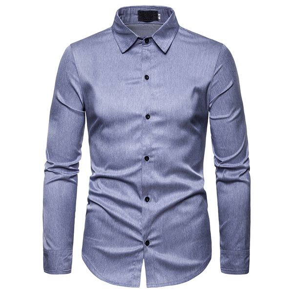 turn-down collar male business blouse autumn luxury cotton men solid shirts slim fit casual shirts long sleeve blouses, White;black
turn-down collar male business blouse autumn luxury cotton men solid shirts slim fit casual shirts long sleeve blouses, White;black