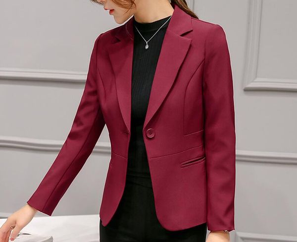 spring 2019 new high-quality self-cultivation large size women's jacket long-sleeved small suit casual women's clothing, White;black
spring 2019 new high-quality self-cultivation large size women's jacket long-sleeved small suit casual women's clothing, White;black