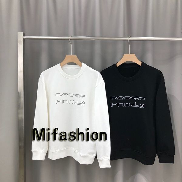 19FW Autumn Winter Europe France Paris Merge Logo Fashion Luxury Pullover Sweatshirt Casual Women Men Hoodies Streetwear