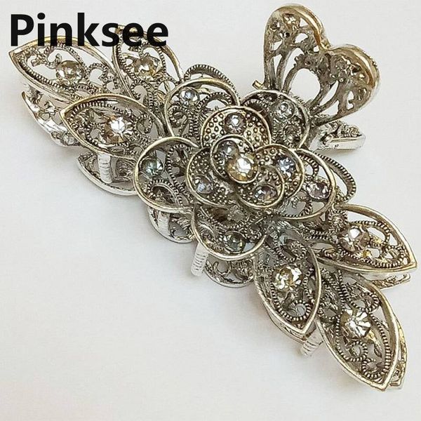 retro crystal flower hair claws clips clamps for women girls hairgrips headwear hairdressing hair clasp hair accessories, White;golden
retro crystal flower hair claws clips clamps for women girls hairgrips headwear hairdressing hair clasp hair accessories, White;golden