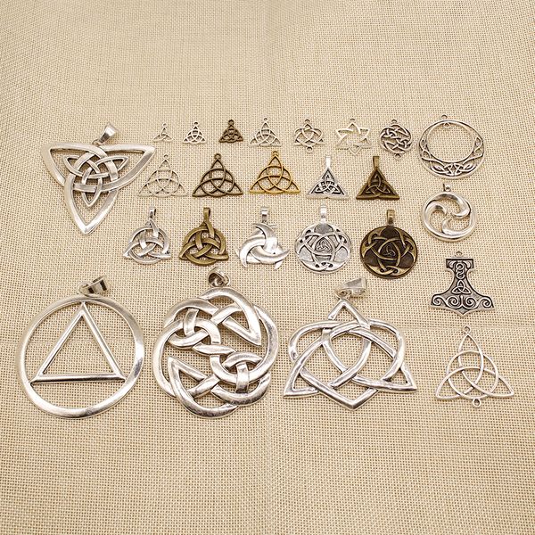 50 pieces hand made jewelry accessories parts celtic triangle symbol amulet hj168, Bronze;silver
50 pieces hand made jewelry accessories parts celtic triangle symbol amulet hj168, Bronze;silver