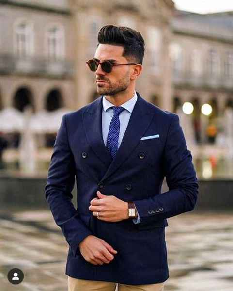 costume navy blue jacket khaki pant wedding suits prom men suits for wedding groom tuxedo man blazer men's suit 2 pieces, White;black
costume navy blue jacket khaki pant wedding suits prom men suits for wedding groom tuxedo man blazer men's suit 2 pieces, White;black