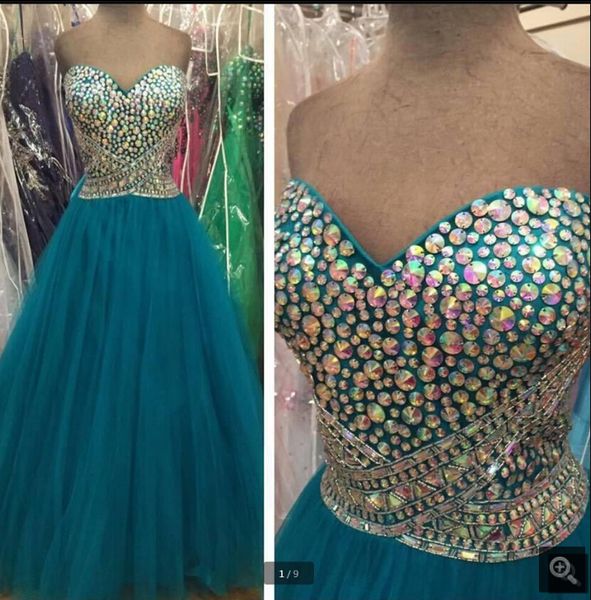 2019 a line beaded crystals sparkly prom dress strapless with sweetheart neckline corset fashion prom gowns selling, Black
2019 a line beaded crystals sparkly prom dress strapless with sweetheart neckline corset fashion prom gowns selling, Black