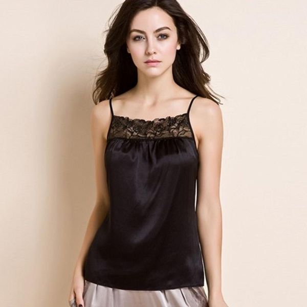 women's 100% silk lace spaghetti strap camisole tank vest sleepwear l xl 2xl 3xl ym011, Black;white
women's 100% silk lace spaghetti strap camisole tank vest sleepwear l xl 2xl 3xl ym011, Black;white