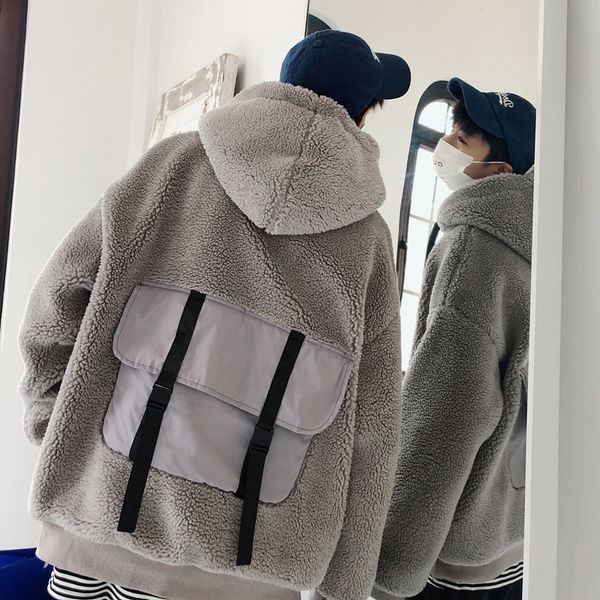 harajuku lamb fur hoodies men winter thick warm back pockets lamb sweatshirts men streetwear korean ovesize casual mens hoodies, Black
harajuku lamb fur hoodies men winter thick warm back pockets lamb sweatshirts men streetwear korean ovesize casual mens hoodies, Black