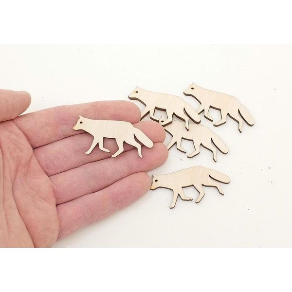 5x wooden fox cutouts (5cm) wooden blanks, wood animals, wild animals, ornaments craft gift decoupage unpainted 0932
5x wooden fox cutouts (5cm) wooden blanks, wood animals, wild animals, ornaments craft gift decoupage unpainted 0932