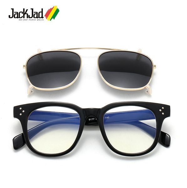 jackjad fashion steampunk style clip on three dots sunglasses lens removable vintage brand design sun glasses oculos de sol 9177 mx200619, White;black
jackjad fashion steampunk style clip on three dots sunglasses lens removable vintage brand design sun glasses oculos de sol 9177 mx200619, White;black