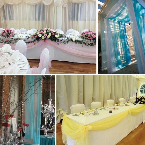 197 x 53 inch sheer scarf organza table swags wedding event party decoration table runner table skirt stair bow backdrop decor b22
197 x 53 inch sheer scarf organza table swags wedding event party decoration table runner table skirt stair bow backdrop decor b22