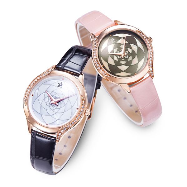 luxury ladies watch pu leather women watches shell flower dial wrist watch leather ladies clock watches quartz wristwatches, Slivery;brown
luxury ladies watch pu leather women watches shell flower dial wrist watch leather ladies clock watches quartz wristwatches, Slivery;brown