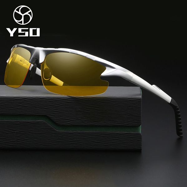 yso night vision glasses men aluminium magnesium frame polarized night vision goggles for car driving anti glare glasses 8123, White;black
yso night vision glasses men aluminium magnesium frame polarized night vision goggles for car driving anti glare glasses 8123, White;black