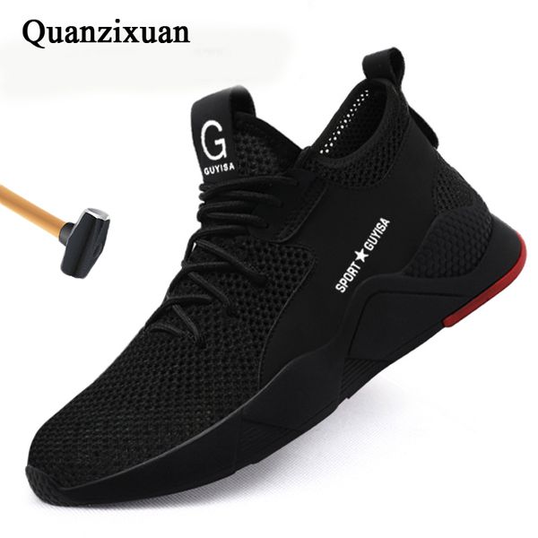 men steel toe safety work shoes outdoor work sneakers men safety boots lightweight anti-smashing indestructible shoes 38-46, Black
men steel toe safety work shoes outdoor work sneakers men safety boots lightweight anti-smashing indestructible shoes 38-46, Black