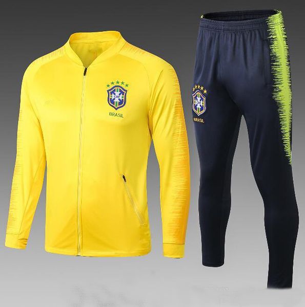 2018 sportswear brazilian sportswear sweater yellow suit blue training suit outdoor men's sportswear, Black
2018 sportswear brazilian sportswear sweater yellow suit blue training suit outdoor men's sportswear, Black
